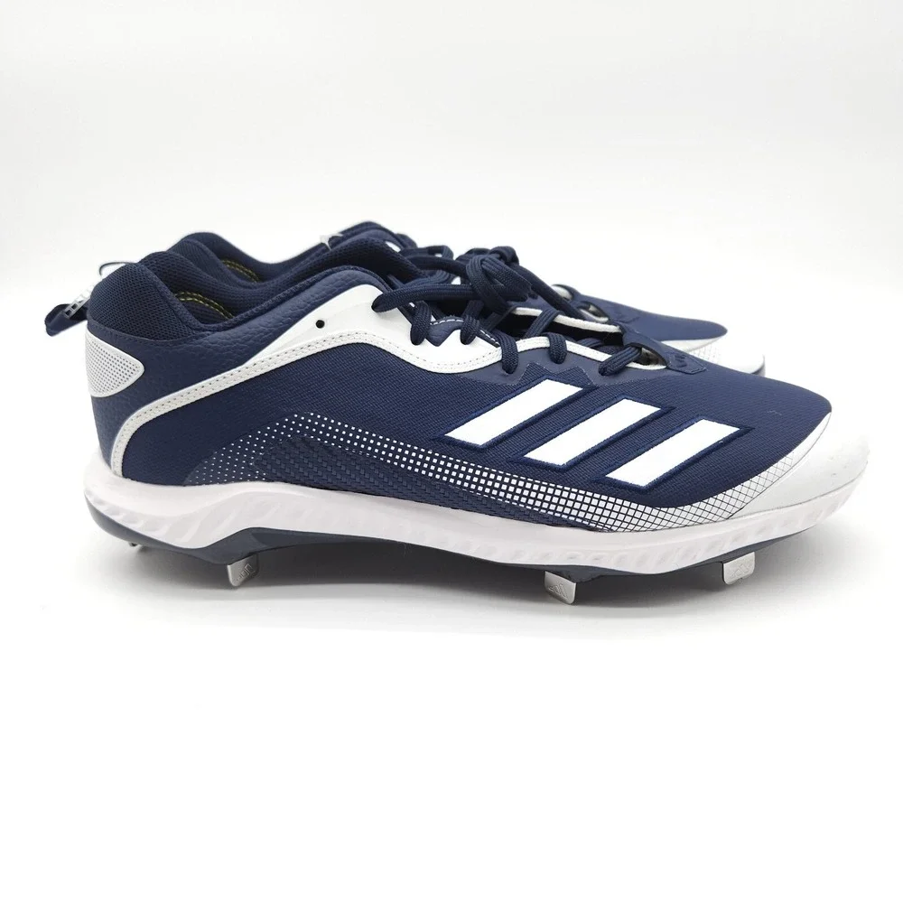 Adidas‎ Men's Size 15 Navy Blue Icon 6 Bounce Baseball Cleats Metal Spikes Shoes